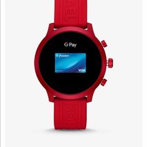 Michael Kors Smart watch red, barely used